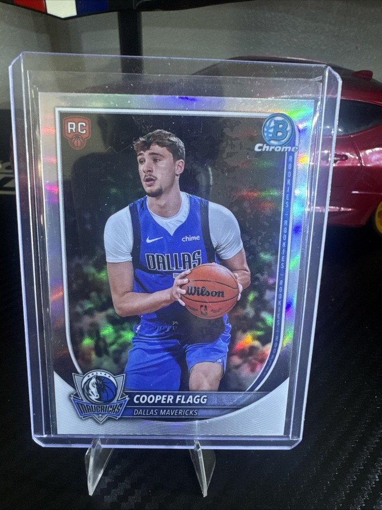 Cooper Flagg 2026 Bowman Basketball Red Rookie Variation Refractor Mavericks