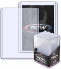 50 BCW Toploader 3×4 For Memorabilia Trading Card Thick 197pt Rigid PVC Holders