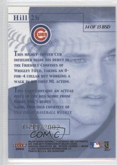 2002 Fleer Box Score Box Score Debuts 1699/2002 Bobby Hill #14BSD Rookie RC 0b3