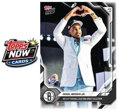 2025-26 NBA Topps Now #MBRO Mikel Brown Jr. RC DRAFT Brooklyn Nets PRESALE