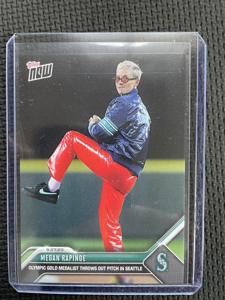 2023 Topps Now #930 MEGAN RAPINOE First Pitch USWNT Seattle Mariners 1229 Made