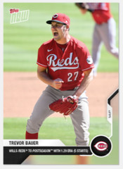 TREVOR BAUER 2020 TOPPS NOW SEPTEMBER COTM CARD OF THE MONTH CINCINNATI REDS