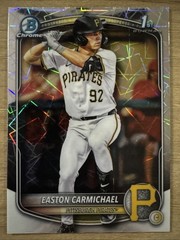 2025 Bowman Draft #BDC-50 Easton Carmichael Chrome 1st Laser Refractor