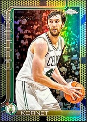 2025-26 Topps Chrome Basketball – Luke Kornet #37 Yellow Refractor /275 Celtics