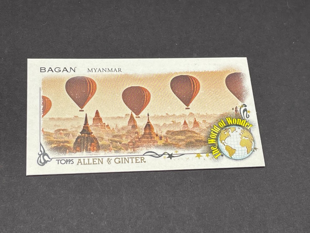 2023 Allen Ginter Mini The World of Wonder 4 Bagan Myanmar Hot Air Balloons