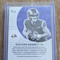 Panini 2023 Stetson Bennett IV Rookie Signs #RS-SBE Rookie Auto Rams