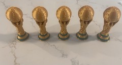 Five (5) FIFA World Cup Replica Trophies – 4 Inches Tall