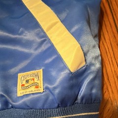 Cooperstown Collection Brooklyn Dodgers Baseball Satin Jacket Blue/White S/CH