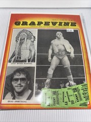 Vintage Rare The Grapevine Vol X No. 19 Wahoo McDaniel Barry Windham Wrestling