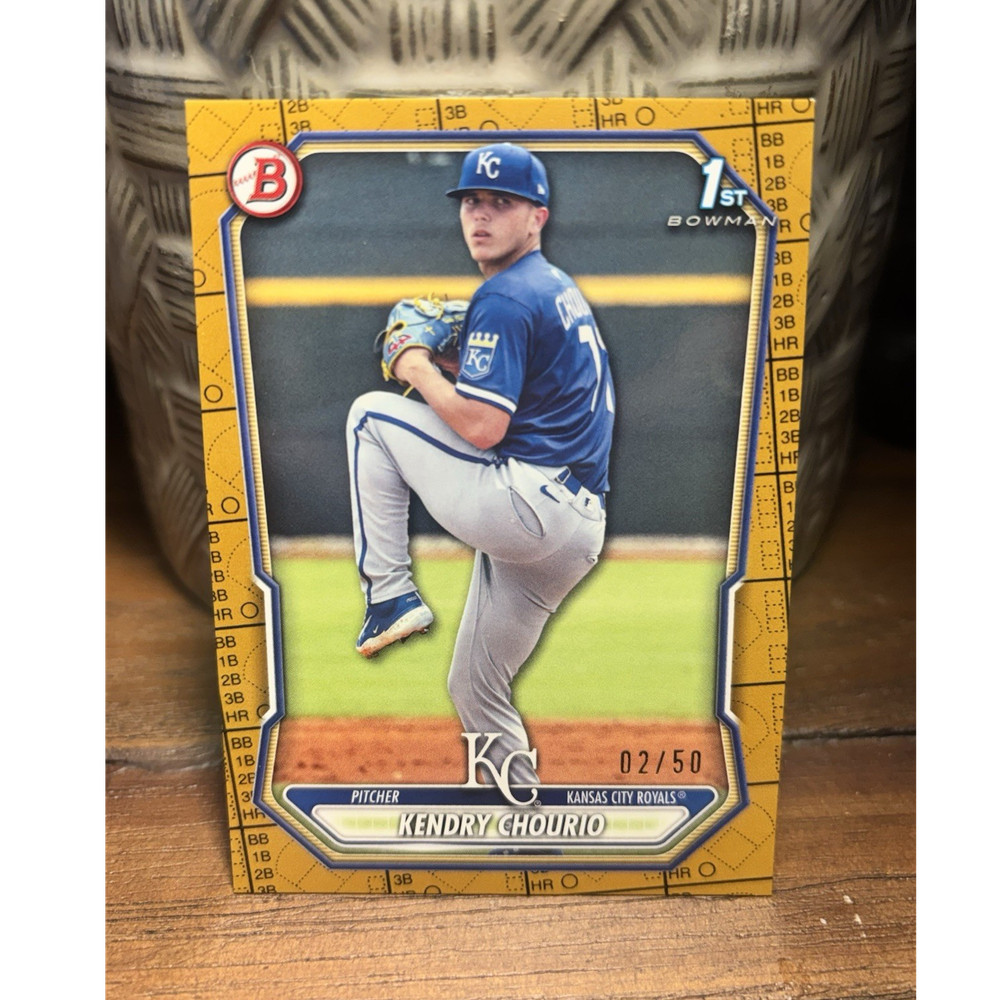 Bowman 2026 Kendry Chourio Kansas City Royals Yellow 1st Edition /50 bowman pape