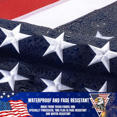 American Flag 3x5ft for Outside: Heavy Duty Nylon, High Wind 3×5 ft, ft