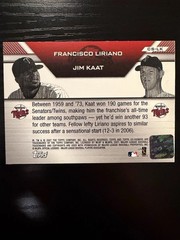 2007 Topps Co-Signers Dual Auto Francisco Liriano Jim Kaat #CS-LK Twins