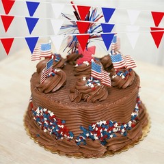 Red White and Blue Pennant Banner Flags String
