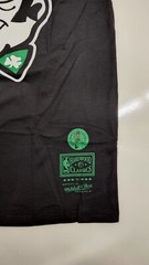 Mitchell & Ness Boston Celtics Logo Remix Hardwood Classics Black Tee Shirt
