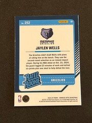 2024-25 Panini Donruss Optic Basketball Jaylen Wells Rated Rookie #252