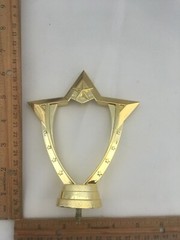 6 3/4&Prime; Tall -Stars Gold Plastic Trophy Topper.