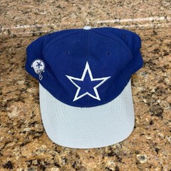 VTG 90s Two Tone 100% Wool Dallas Cowboys SnapBack Hat American Needle Block