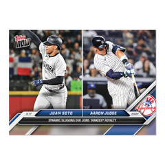 2024 Topps Now 713 Soto & Judge Duo Joins Yankees Royality -25 Cents Shipping!