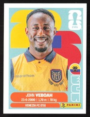 2026 Panini FIFA World Cup Stickers #ECU14 John Yeboah