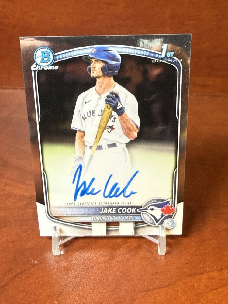 2025 Bowman Draft Chrome Jake Cook 1st Prospect Auto Autograph #CPA-JC Blue Jays
