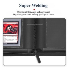 Toploader Binder Holds 252+ Top Loaders 9 Pocket Top Loader Binders for 3&Prime; X 4&Prime;