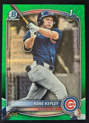 2025 Bowman Draft Kane Kepley Parallel Lot 5 Base, Mojo, Sky Blue, Green BDC-200