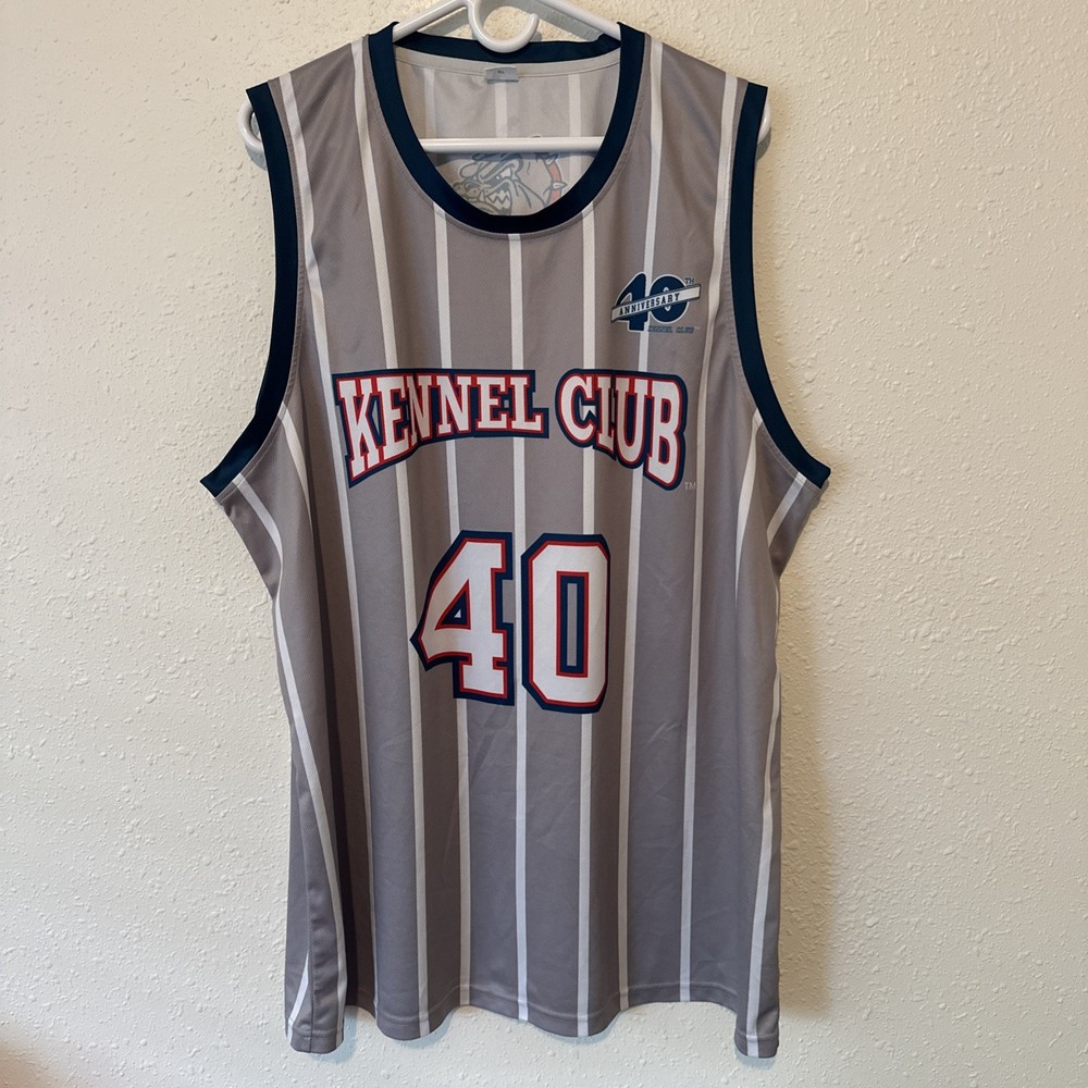Silver Gonzaga Bulldogs Kennel Club 40th Anniversary Jersey