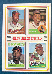 1974 Topps #4 Hank Aaron Special 1962-65 HIGH GRADE NM BASEBALL CARD FREE SHIP