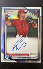 2024 Bowman – Chrome Prospect Autographs John Wimmer #CPA-JW Refractor /499 (AU,