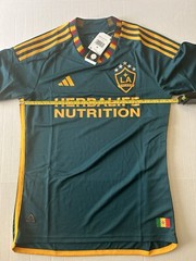 LA Galaxy Adidas Authentic Away Soccer Jersey Mystery Green 2023-2024 #HI1873