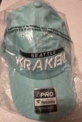 Men&rsquo;s Fanatics Light Blue Seattle Kraken Authentic Pro Rink Hockey Nhl Hat NWT