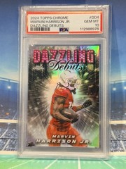 2024 Topps Chrome Marvin Harrison Jr. Dazzling Debuts Rookie RC Case Hit PSA 10