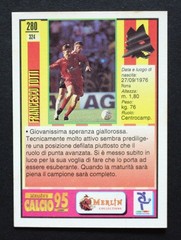 Francesco Totti Merlin 95 Serie A #280 RC