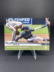 2019 TOPPS NOW #511 FERNANDO TATIS JR RC ROOKIE ACROBATIC SLIDE INTO 1B SP