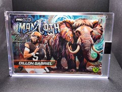 2025 Wild Card Alumination Dino-Might Mamoth Dillon Gabriel 1/1 Brown Mojo Holo