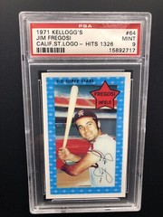 1971 KELLOGG&rsquo;S 3-D SUPER STARS #64 JIM FREGOSI CA HITS 1326 PSA 9 MINT LOW POP
