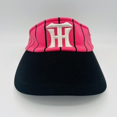 Hanshin Tigers Hat Visor Womens One Size Pink Black Japan NPB Baseball Pinstripe