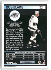 1991-92 Pinnacle – Rob Blake #201 Kings