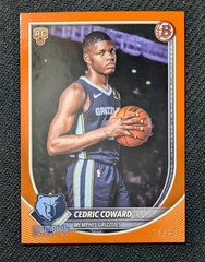 2025-26 Bowman Cedric Coward #11 RC Orange Border /25 Rookie Grizzlies