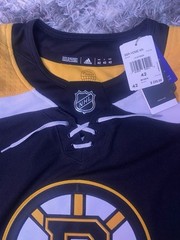 David Pastrnak Boston Bruins Adidas Jersey Primegreen Sz 42 New XXS