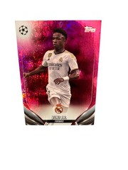 2023 Topps UEFA Club Competitions Pink Sparkle Foil Vinicius Junior Vini Jr 5b1!