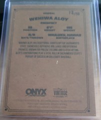 2024 Onyx Vintage Wehiwa Aloy Green Auto /50