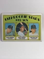 1972 Topps – Carlton Fisk Rookie , Cecil Cooper, Mike Garman #79 (RC)