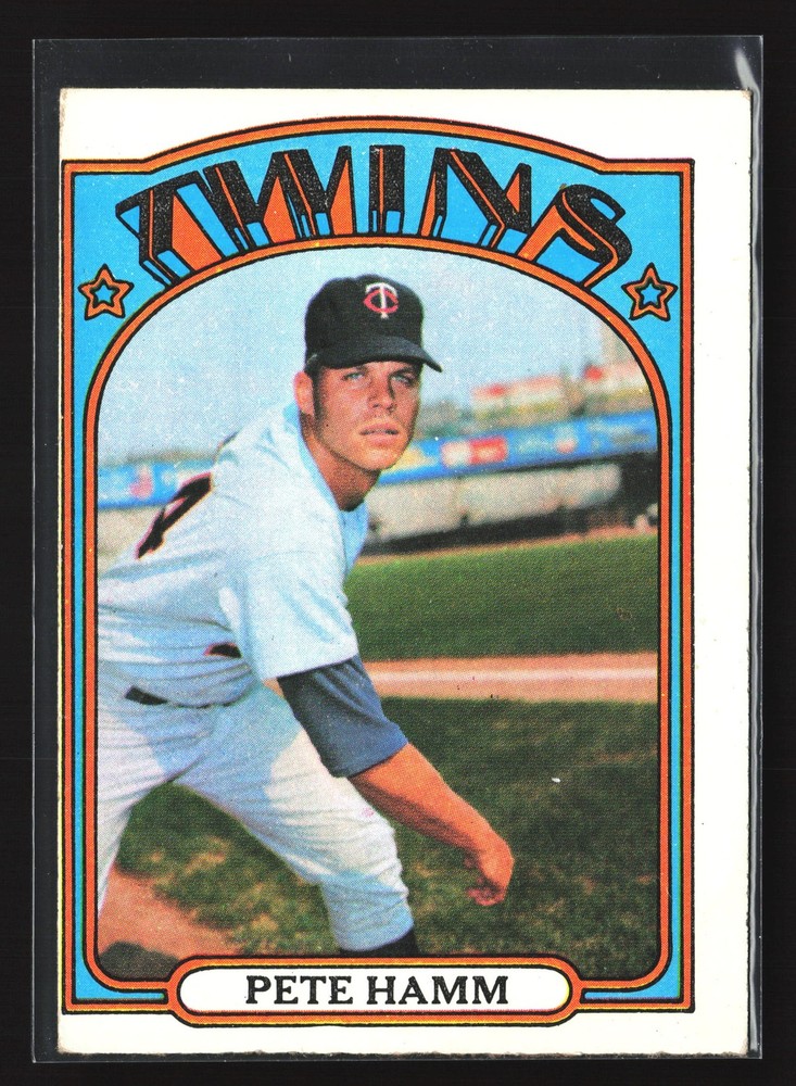 1972 Topps #501 Pete Hamm MIscut EX (a)