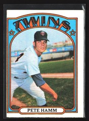 1972 Topps #501 Pete Hamm MIscut EX (a)