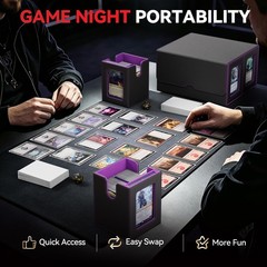 MTG Commander Deck Box, Holds 400+ Double-Sleeved Cards