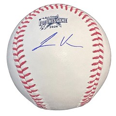 Joseph Dzierwa Signed Rawlings 2026 Futures Game Logo Baseball JSA Orioles
