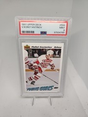 1991 UPPER DECK #594 VLADIMIR KONSTANTINOV ROOKIE RC PSA 9 MINT