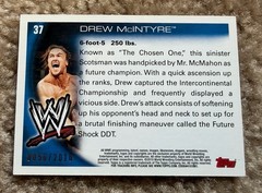 2010 Topps WWE #37 Drew McIntyre Blue Border /2010 Rookie Card