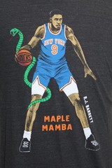 Homage NY Knicks RJ Barrett Maple Mamba T Shirt Gray Grey Mens M